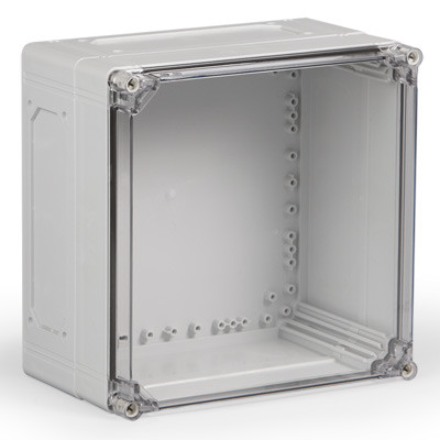 CPCF303018T Ensto Cubo C Polycarbonate 300 x 300 x 187mmD Enclosure Clear Lid IP66/67