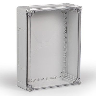 CPCF304013T Ensto Cubo C Polycarbonate 300 x 400 x 132mmD Enclosure Clear Lid IP66/67