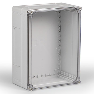 CPCF304018T Ensto Cubo C Polycarbonate 300 x 400 x 187mmD Enclosure Clear Lid IP66/67