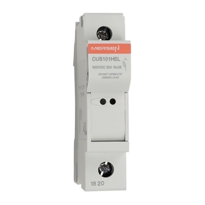 CUS101HEL Mersen Modulostar 10 x 38mm 32A Single Pole 1000V DC Fuseholder 