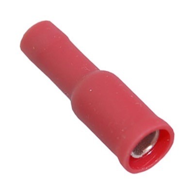DVAB1F Insulated Red Female Auto Bullet Crimp for 0.5-1.5mm Cable