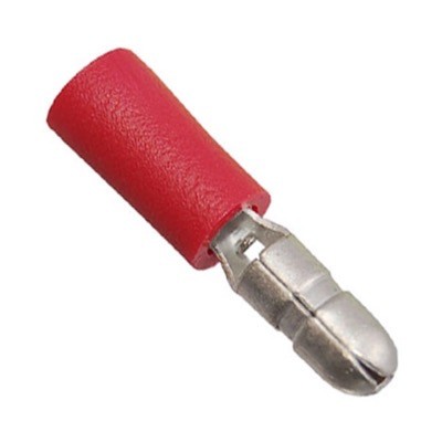 DVAB1M Insulated Red Male Auto Bullet Crimp for 0.5-1.5mm Cable