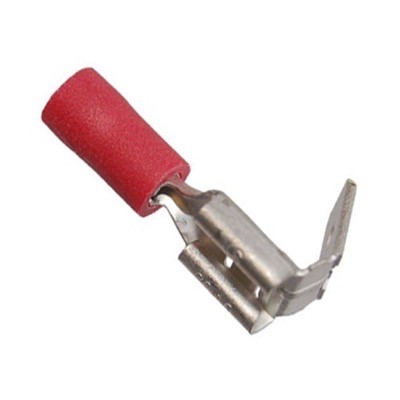 DVP0A1-6.3 Insulated Red Piggyback Crimp 6.3mm for 0.5-1.5mm Cable