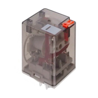 HF10FH024A2ZDT Hongfa HF10 Double Pole 10A Relay 24VAC Coil 2 Change-Over Contacts (DPDT) Test Button &amp; LED Indication