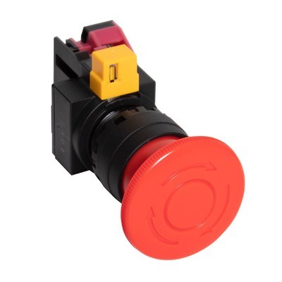 HW1B-V4F01R IDEC HW 40mm Red Emergency Stop Pushbutton with 1 x N/C Contact 22.5mm Twist to Release