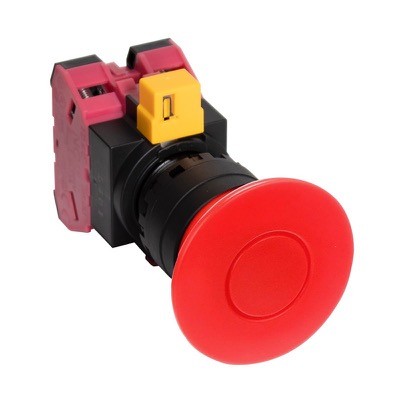 HW1B-Y211R IDEC HW 40mm Red Emergency Stop Pushbutton with 2 x N/C Contacts 22.5mm Pull to Release