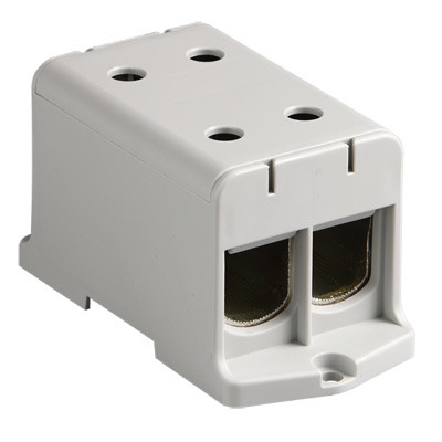 KE69 Ensto Clampo Pro 240mm Grey DIN Rail Terminal for TS35 Rail/Base Mounting Four linked Connections