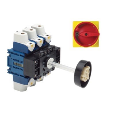 KG64B-T203/GBA435-VE Kraus &amp; Naimer KG 63A 3 Pole Isolator for Base Mounting Switch Supplied with Metal Shaft &amp; Handle