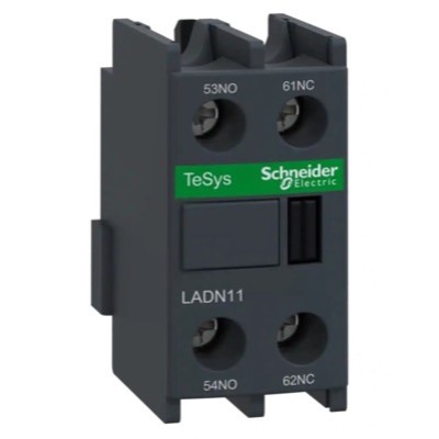 LADN11 Schneider TeSys D Auxiliary Contact Block 1 x N/O &amp; 1 x N/C Contacts Top Mounting