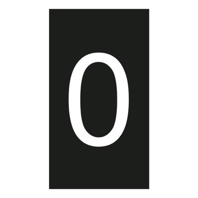 038230 Legrand CAB3 Marker 4-6mm Black &#039;0&#039; Pack of 800