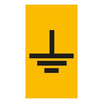 038286 Legrand CAB3 Marker 1.5-2.5mm Symbol Black on Yellow Pack of 300