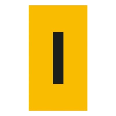038338 Legrand CAB3 Marker 1.5-2.5mm Letter &#039;I&#039; Black on Yellow Pack of 300