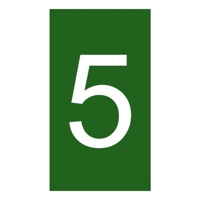 038235 Legrand CAB3 Marker 4-6mm Green &#039;5&#039; Pack of 800