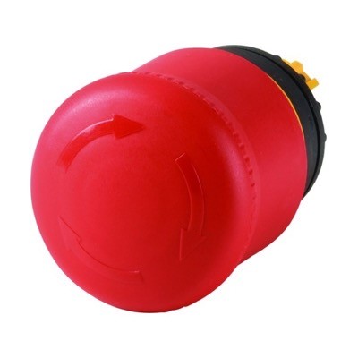 M22-PVT Eaton RMQ-Titan 38mm Red Emergency Stop Pushbutton Actuator 22.5mm Twist to Release