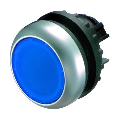 M22-DL-B Eaton RMQ-Titan Illuminated Blue Flush Pushbutton Actuator 22.5mm Spring Return 