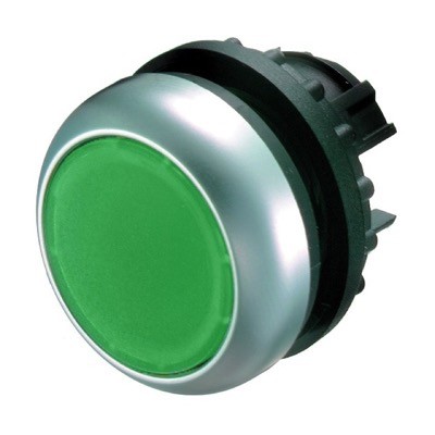 M22-DL-G Eaton RMQ-Titan Illuminated Green Flush Pushbutton Actuator 22.5mm Spring Return 