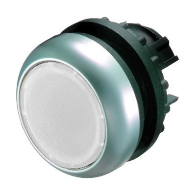 M22-DL-W Eaton RMQ-Titan Illuminated White Flush Pushbutton Actuator 22.5mm Spring Return 