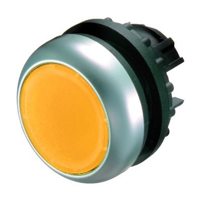 M22-DL-Y Eaton RMQ-Titan Illuminated Yellow Flush Pushbutton Actuator 22.5mm Spring Return 