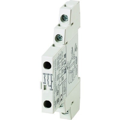 NHI21-PKZ0 Eaton PKZ Auxiliary Contact Block 2 x N/O &amp; 1 x N/C Contacts Side Mounting on Right