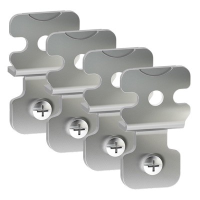 NSYAEFPFSBX Schneider Spacial SBX Set of 4 Stainless Steel Wall Fixing Brackets for Spacial SBX