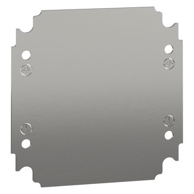 NSYMM22 Schneider Spacial NSYMM Internal Mounting Plate Galvanised Steel Dimensions 150H x 150W x 2mmD