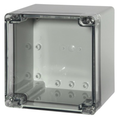 PCT 121210 Fibox Euronord Polycarbonate 122 x 120 x 95mmD Enclosure Clear Lid IP66/67