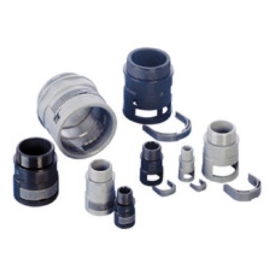 BVND-M406GT PMA VN Black Straight Fitting for PACOF40 Conduit with 40mm Male Thread IP66