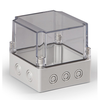 SPCM131313T Ensto Cubo S Polycarbonate 125 x 125 x 125mmD Enclosure IP66/67 Metric Knock-outs