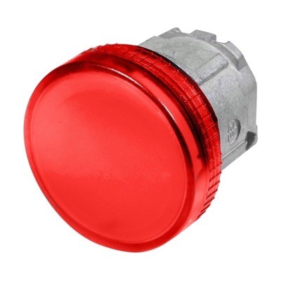 ZB4BV04 Schneider Harmony XB4 Red Pilot Lamp Head for use with BA9s lamp 22.5mm Chrome Bezel