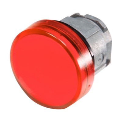 ZB4BV043 Schneider Harmony XB4 Red Pilot Lamp Head for use with Integral LED 22.5mm Chrome Bezel