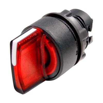 ZB5AK1243 Schneider Harmony XB5 2 Position Red Illuminated Selector Switch Actuator for use with Integral LED O-I Stay Put