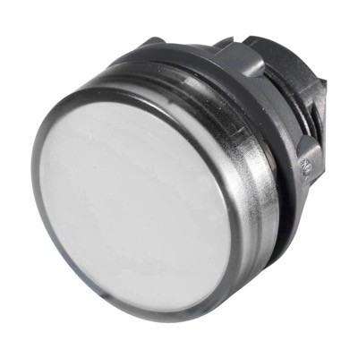 ZB5AV013 Schneider Harmony XB5 White Pilot Lamp Head for Integral LED 22.5mm Dark Grey Plastic Bezel