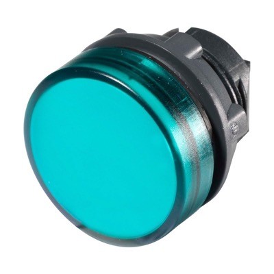 ZB5AV033 Schneider Harmony XB5 Green Pilot Lamp Head for Integral LED 22.5mm Dark Grey Plastic Bezel