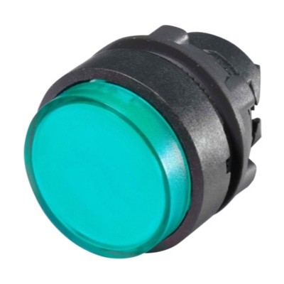 ZB5AW133 Schneider Harmony XB5 Green Extended Illuminated Pushbutton Actuator for Integral LED 22.5mm Spring Return