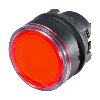 ZB5AW343 Schneider Harmony XB5 Red Flush Illuminated Pushbutton Actuator for Integral LED 22.5mm Spring Return