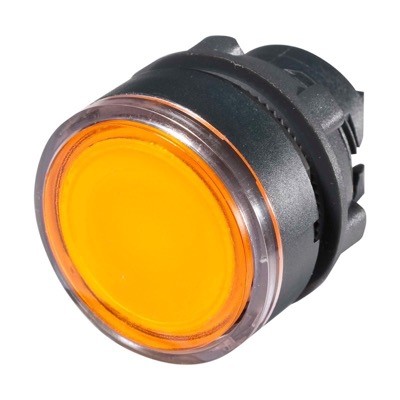 ZB5AW353 Schneider Harmony XB5 Yellow Flush Illuminated Pushbutton Actuator for Integral LED 22.5mm Spring Return