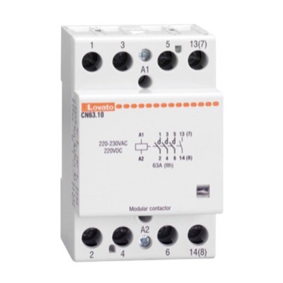 CN6310024 Lovato Electric CN Triple Module 4 Pole Modular Contactor 4 x N/O 24VAC/DC Coil 63A AC1 