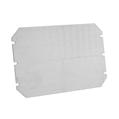 EKIV 33 Fibox Mounting Plate for CAB 300mm x 300mm Enclosures Galvanised Steel Plate Dimensions 270 x 270mm x 1.5mmD