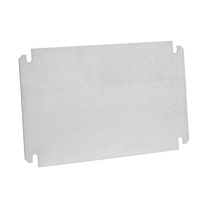 EKMVT Fibox Mounting Plate for EK/Solid 380 x 190mm Enclosures Galvanised Steel Plate Dimensions 338 x 148 x 1.5mmD