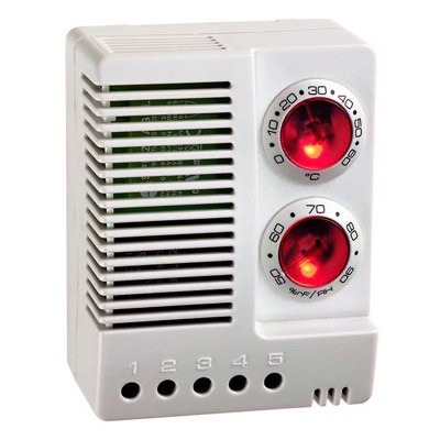 01230.0-00 STEGO ETF 012 Electronic Hygrotherm 0-60 DegC 50 to 90% RH 100-240VAC DIN Rail Fixing C/O Contact