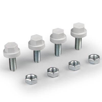 F2PA30 Ensto Cubo O Pack of 4 Nuts &amp; Bolts for Fixing F2 Flange Plate
