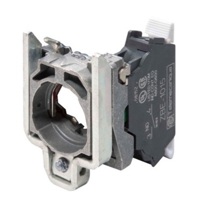 ZB4BZ1015 Schneider Harmony XB4 Fixing Collar with 1 N/O Contact Block Spring Clamp Terminals