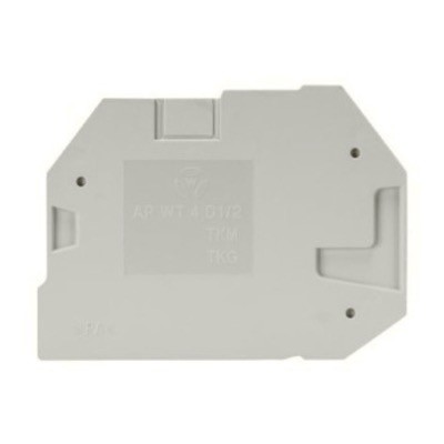 07.313.2955.0 Wieland selos AP End Plate for WT4 TKM Disconnect Terminal and WT4 D1/2 Two in/One Out Terminal