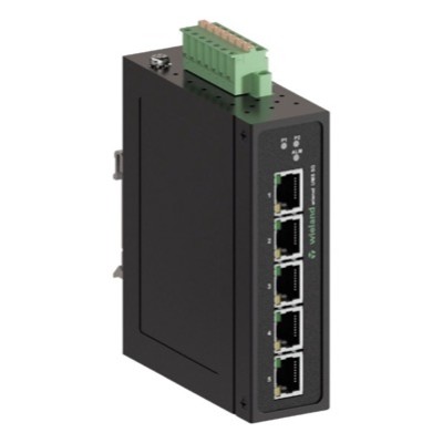 83.040.0130.0 Wieland wienet Unmanaged Gigabit Ethernet Switch 5 Port 10/100/1000 Metal Housing 90H x 32W x 110mmD