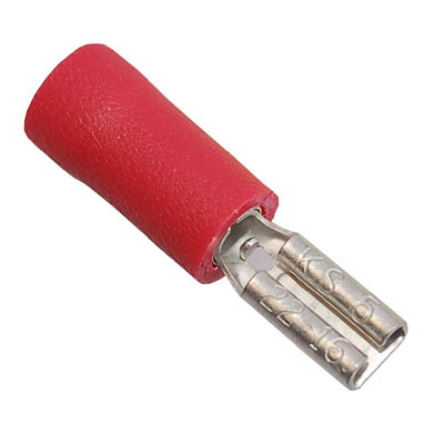 DVP01-2.8F5 Insulated Red Female Push-on Crimp 2.8 x 0.5mm for 0.5-1.5mm Cable