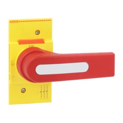 GLX62D Lovato GL Direct Operating Handle for GL0320C1 - GL0630C1 Red/Yellow Screw fit Defeatable IP66/IP69K