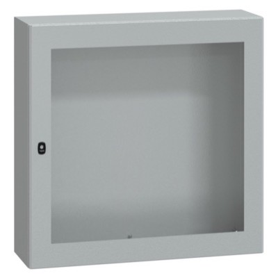 NSYS3D101030T Schneider Electric PanelSeT S3D Mild Steel 1000H x 1000W x 300mmD Wall Mounting Enclosure IP66 Glazed Door
