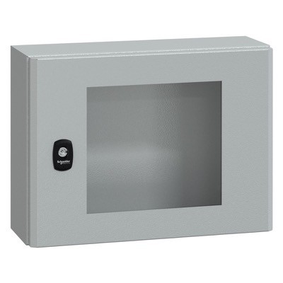 NSYS3D3415T Schneider Spacial S3D Mild Steel 300H x 400W x 150mmD Wall Mounting Enclosure IP66