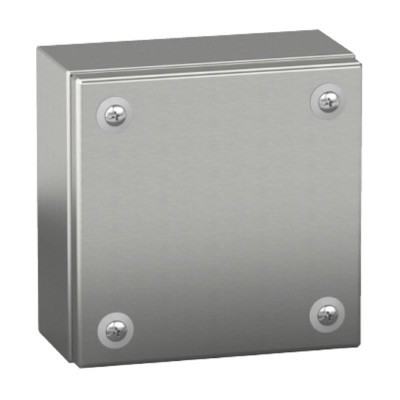 NSYSBX15158 Schneider Spacial SBX Stainless Steel 304L 150H x 150W x 80mmD Terminal Box Screw Down Lid 