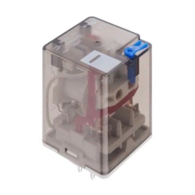HF10FH024D2ZDT Hongfa HF10 Double Pole 10A Relay 24VDC Coil 2 Change-Over Contacts (DPDT) Test Button &amp; LED Indication